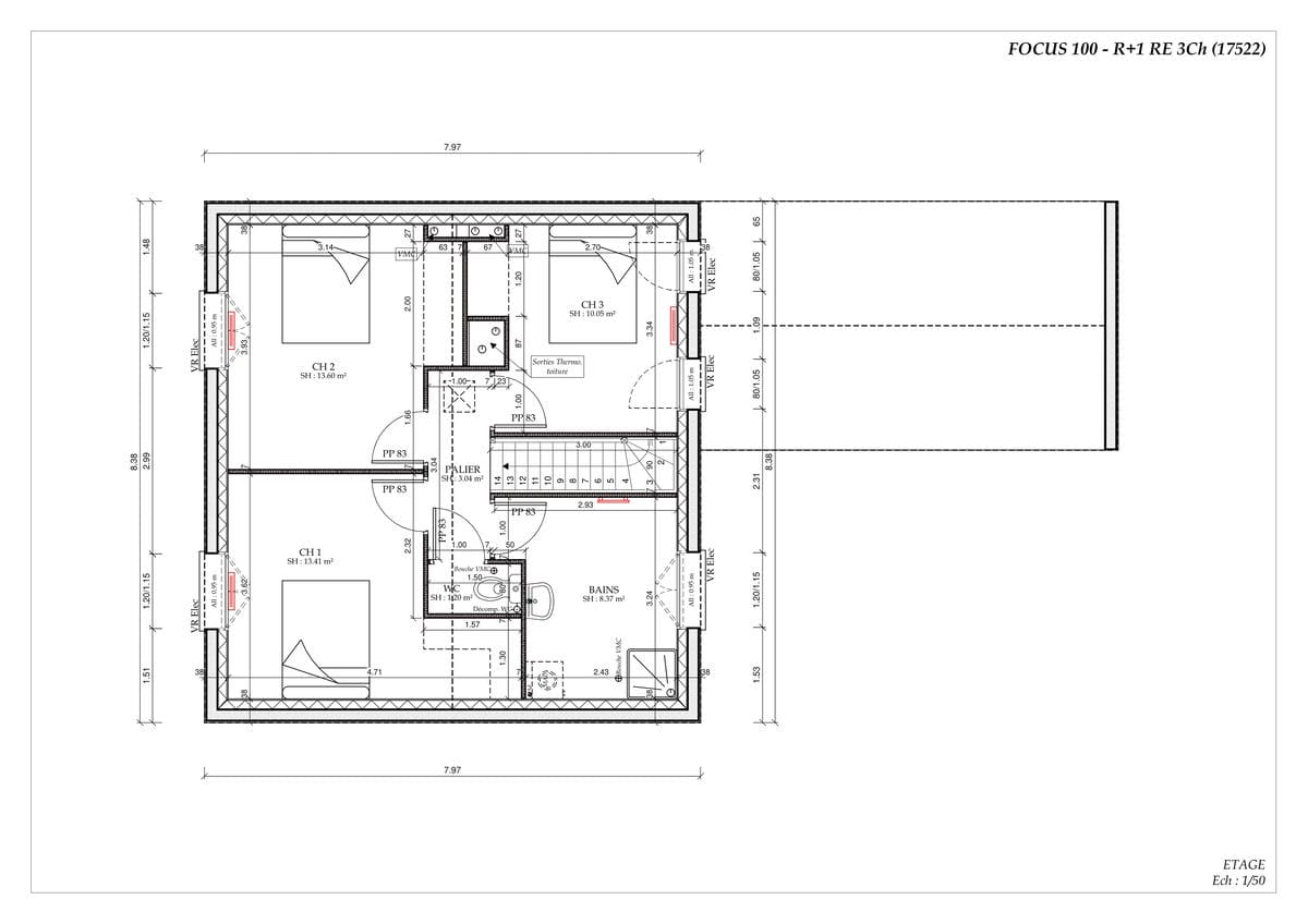 Plan Étage Gautier Urban